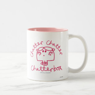 Caneca De Café Em Dois Tons Chatterbox da vibração da vibração