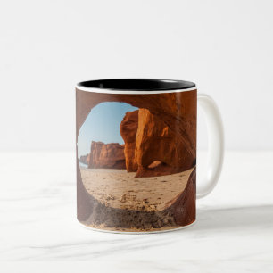Caneca De Café Em Dois Tons Chávena foto praia e cabo