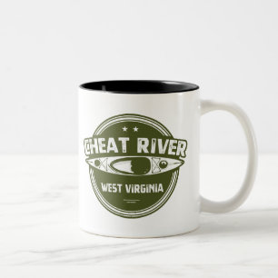 Caneca De Café Em Dois Tons Cheat River, Virgínia Ocidental