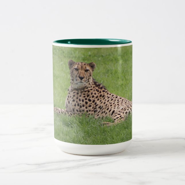 Caneca De Café Em Dois Tons Cheetah Mug (Centro)