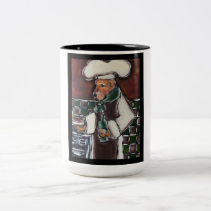 Caneca De Café Em Dois Tons Chef Airedale