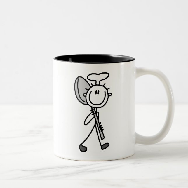Caneca De Café Em Dois Tons Chef Com Colher (Direita)