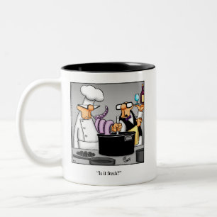 Caneca De Café Em Dois Tons Chef Engraçado Humor Café Mug