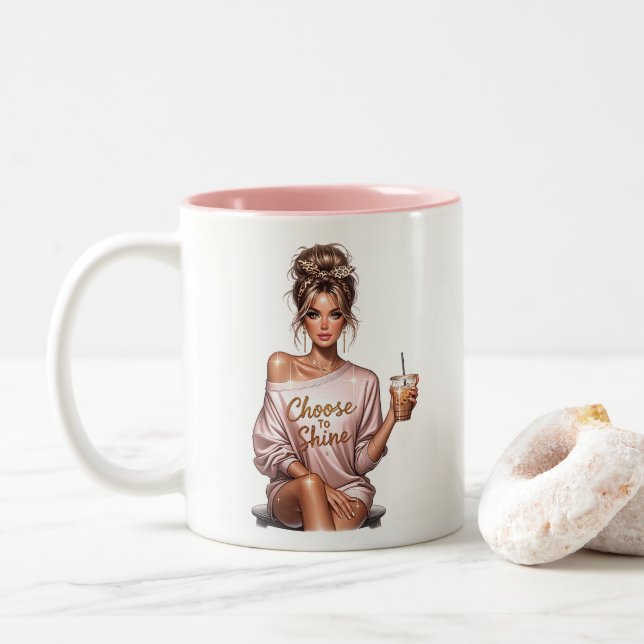 Caneca De Café Em Dois Tons Chefa (Com Donut)