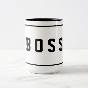 Caneca De Café Em Dois Tons Chefe