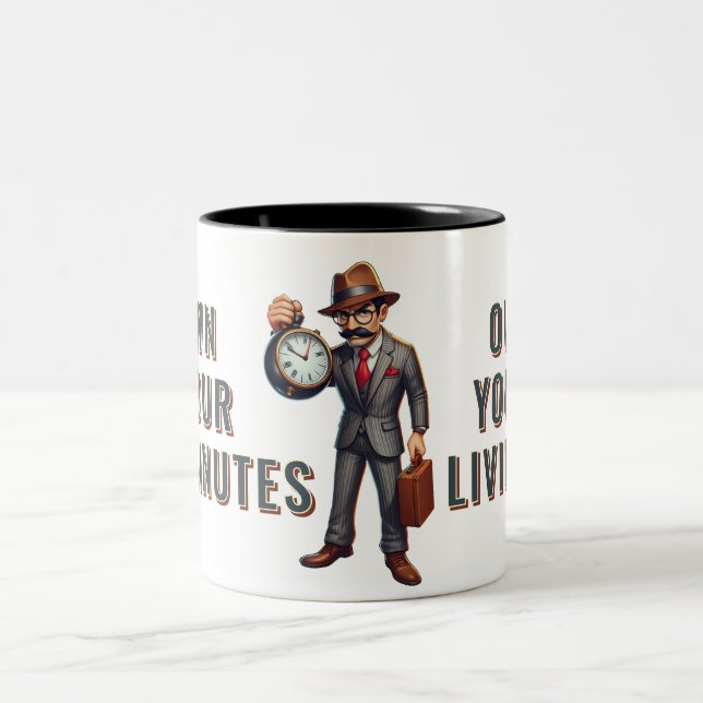 Caneca De Café Em Dois Tons Chefe do Tempo (Centro)
