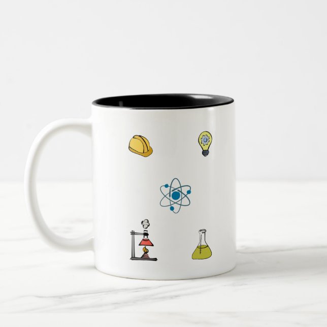 Caneca De Café Em Dois Tons Chemical Engineering Pack 01 (Esquerda)