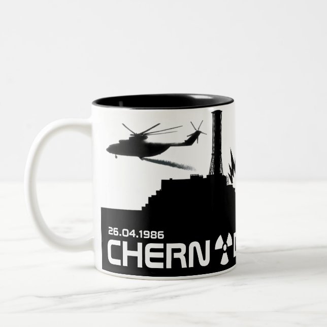 Caneca De Café Em Dois Tons Chernobyl Mug, taça/ (Esquerda)