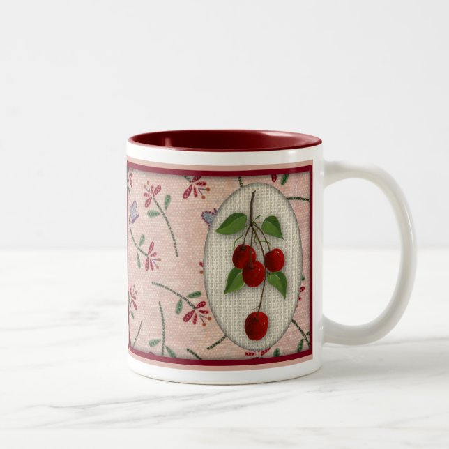 Caneca De Café Em Dois Tons Cherries Mug (Direita)