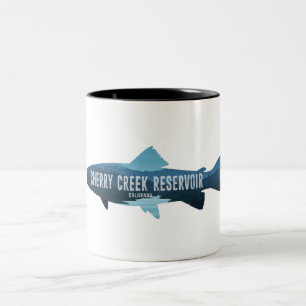 Caneca De Café Em Dois Tons Cherry Creek Reservoir Colorado Fish
