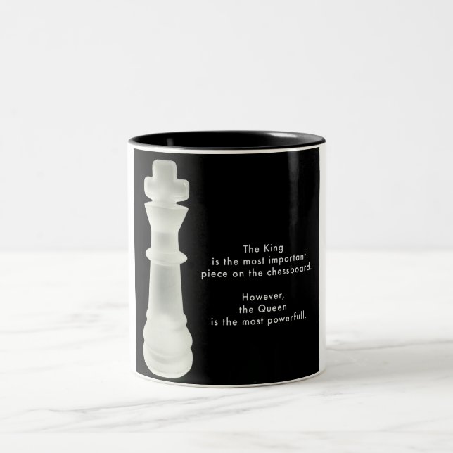 Caneca De Café Em Dois Tons Chess Mug (Centro)