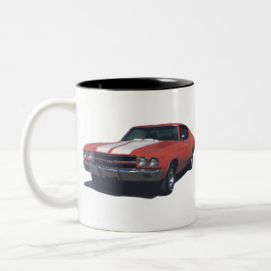 Caneca De Café Em Dois Tons Chevrolet 1970 Chevelle SS 454