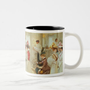 Caneca De Café Em Dois Tons Chez le Couturier Paquin de Cinq Heures, 1906