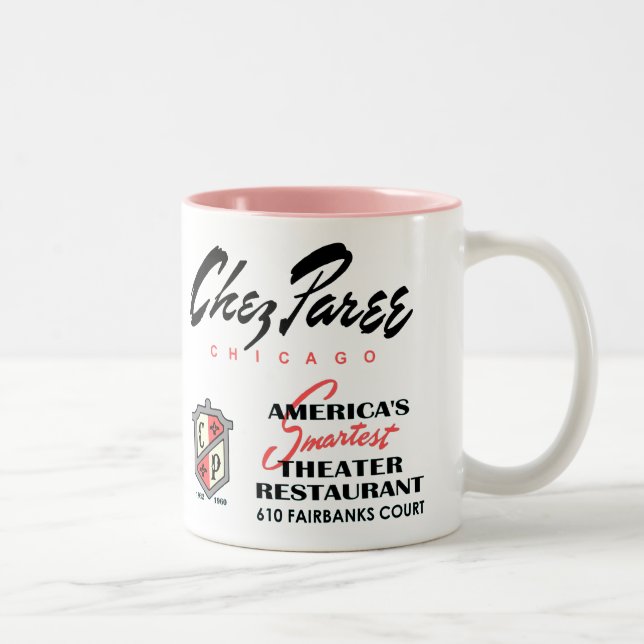 Caneca De Café Em Dois Tons Chez Paree, Nightclub, Chicago, IL (Direita)