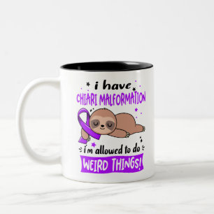 Caneca De Café Em Dois Tons Chiari Malformation Awareness Month Ribbon Gifts