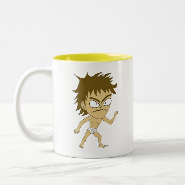 Caneca De Café Em Dois Tons chibi (Esquerda)