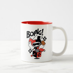 Caneca De Café Em Dois Tons Chibi Harley-Quinn-In-A-Box Com Martelo