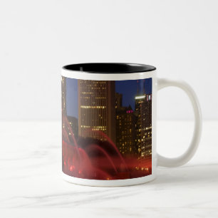 Caneca De Café Em Dois Tons Chicago, Illinois, Buckingham Fountain