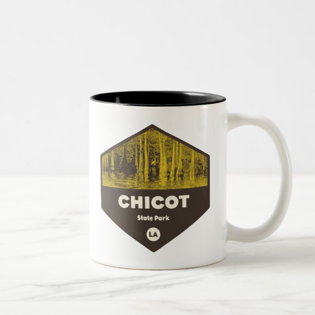 Caneca De Café Em Dois Tons Chicago State Park Louisiana (Direita)