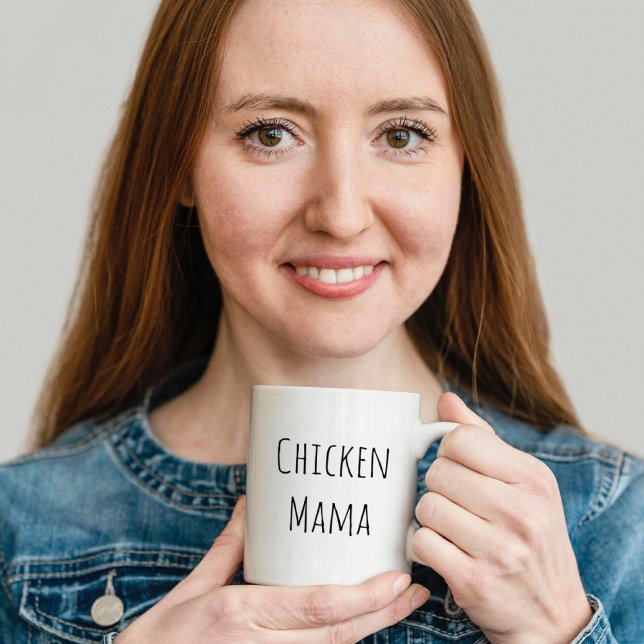 Caneca De Café Em Dois Tons Chicken Mama Mug (Criador carregado)