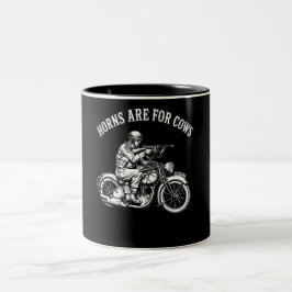 Caneca De Café Em Dois Tons Chifres São Para Vacas