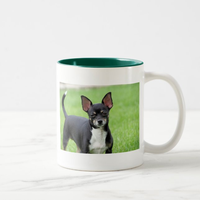 Caneca De Café Em Dois Tons Chihuahua Isabella -13 (Direita)