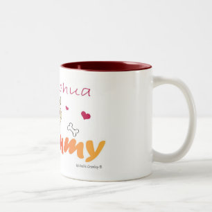 Caneca De Café Em Dois Tons ChihuahuaFawnMamã