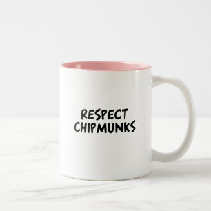 Caneca De Café Em Dois Tons Chipmunks do respeito