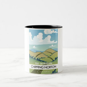 Caneca De Café Em Dois Tons Chipping Norton Oxfordshire