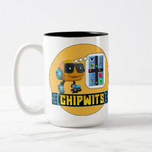 Caneca De Café Em Dois Tons ChipWits IF VER CAFÉ-T-> PICKUP