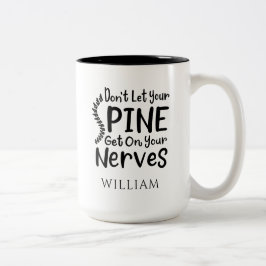 Caneca De Café Em Dois Tons Chiropractor Personalizado Não Deixa A Espinha