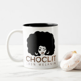 Caneca De Café Em Dois Tons Choclit Black Woman Afro