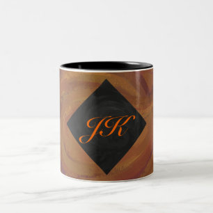 Caneca De Café Em Dois Tons Chocolate Carmel Swirl
