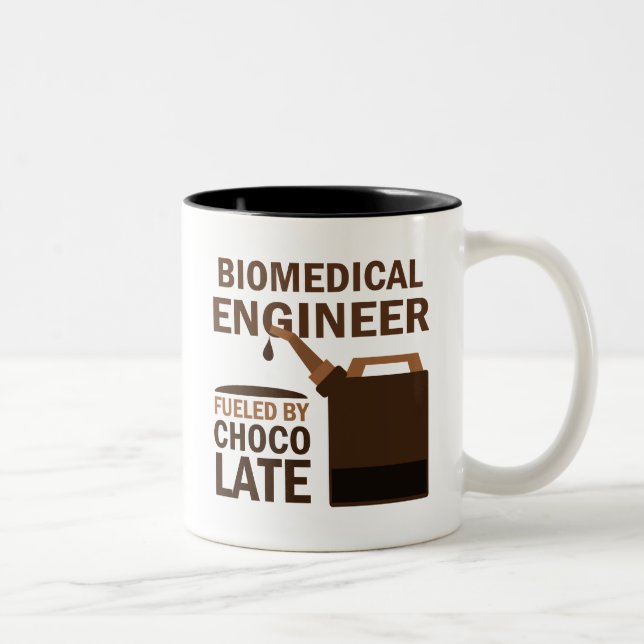 Caneca De Café Em Dois Tons Chocolate (engraçado) biomedicável do engenheiro (Direita)