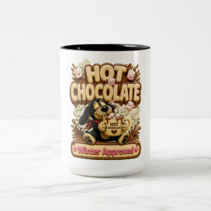 Caneca De Café Em Dois Tons Chocolate Quente Aprovado para o Inverno Aconchega