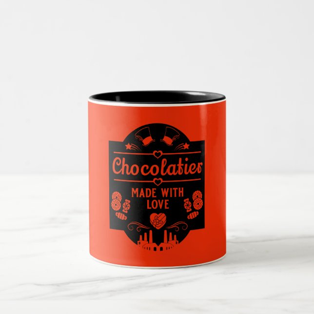 Caneca De Café Em Dois Tons Chocolatier (Centro)