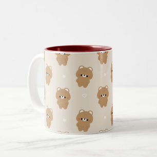 Caneca De Café Em Dois Tons Chonky Brown Bear
