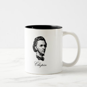 Caneca De Café Em Dois Tons Chopin