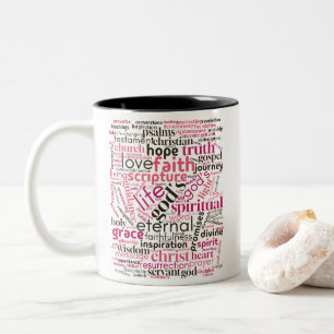 Caneca De Café Em Dois Tons Christian Inspirational Art Mug