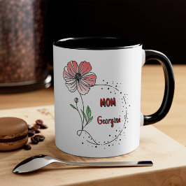 Caneca De Café Em Dois Tons "Christian Messages for Mom: Messages of Love and