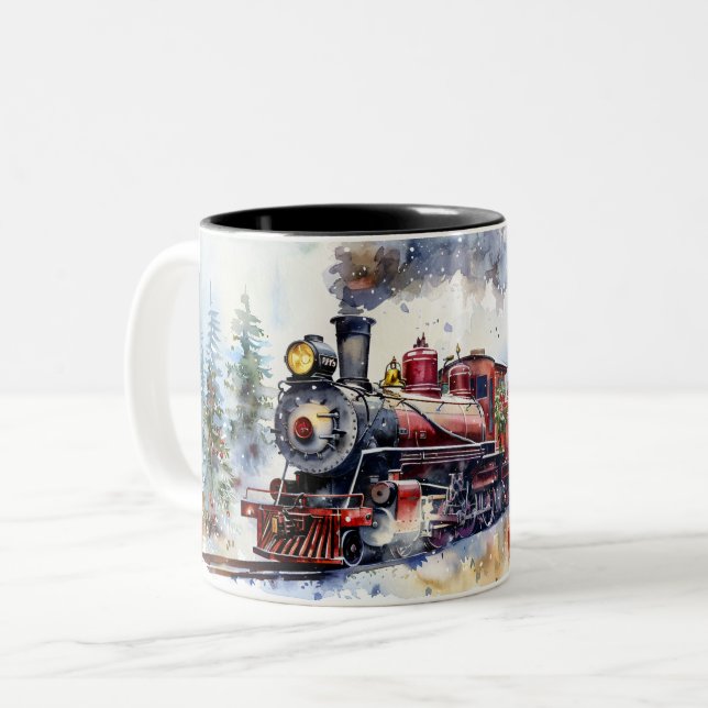 Caneca De Café Em Dois Tons  Christmas (Frente Esquerda)