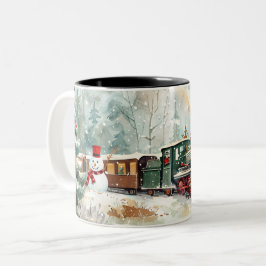Caneca De Café Em Dois Tons  Christmas