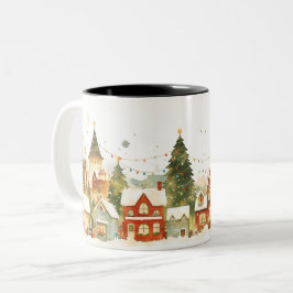 Caneca De Café Em Dois Tons  Christmas