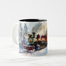 Caneca De Café Em Dois Tons  Christmas