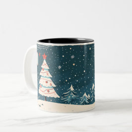Caneca De Café Em Dois Tons  Christmas