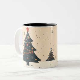Caneca De Café Em Dois Tons  Christmas