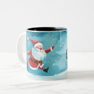 Caneca De Café Em Dois Tons Christmas