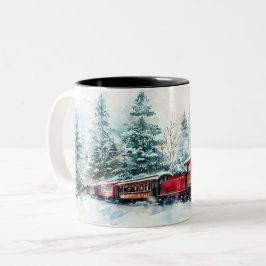 Caneca De Café Em Dois Tons  Christmas