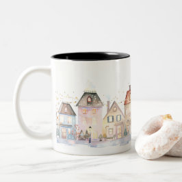 Caneca De Café Em Dois Tons Christmas