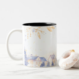 Caneca De Café Em Dois Tons Christmas